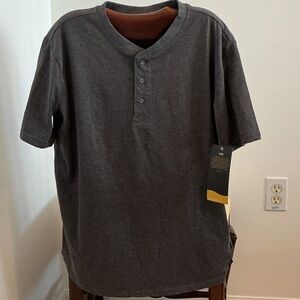 Lee Henley T-Shirt Gray Sz XL
